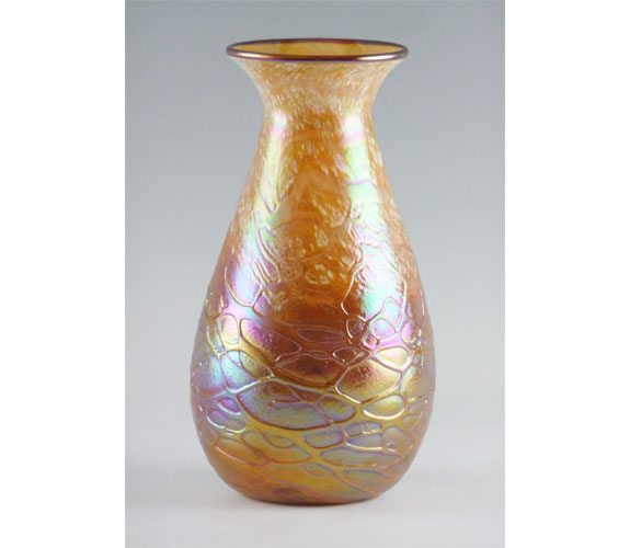 Gold Luster Vase by Tom Stoenner